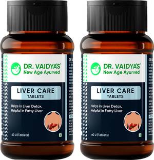 DR. VAIDYA'S Liver Care Tablets - For Daily Liver Detox & Helps with Fatty Liver | Ayurvedic