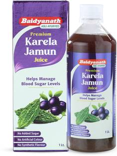 Baidyanath Premium Karela Jamun Juice | Supports Healthy Blood Sugar Levels Naturally