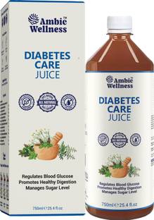 Ambic Wellness Diabetes Care Juice I Ayurvedic Juice Helps Maintain Healthy Sugar Levels I Lowers Bad Cholestrol I Controls Blood Sugar Levels I No Added Sugar