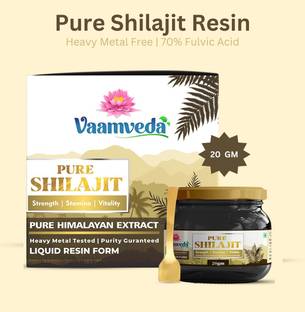 Vaamveda Shilajit Resin Liquid Form Pure Raw Himalyan|Heavy Metal Tested|Improve Vitality