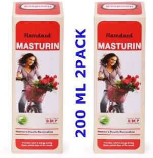 Hamdard Masturin Syrup For Painful Menses, Restore Health and Fitness in Women 200ML =2