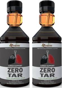 Hindrishi Ayurveda Zero Tar Syrup helps you to remove the tar from the lungs, improves breathing pattern and removes the toxins and prevent your lung from harmful pollutants.