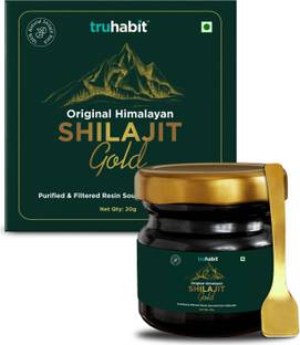 TruHabit Original Himalayan Shilajit Gold Resin (20g), Natural & Lab Tested