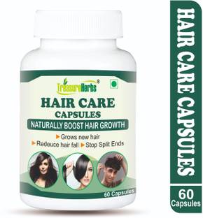 TreasureHerbs Ayurvedic Hair Capsule for Hair Growth ,Grows New Hair & Control Hair Fall