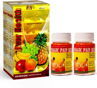 BAYWAY AYURVEDA Ever Health Multivitamin Tonic & Magic Pain Relief Tab Enhance Your Well-being
