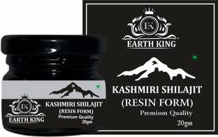 EARTH KING Pure Kashmiri Shilajit/Shilajit Resin (Semi Liquid) for Strength & Power – 20Gm