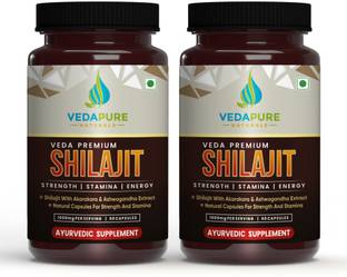 Vedapure Premium Shilajit With Safed Musli & Ashwagandha - For Power & Strength