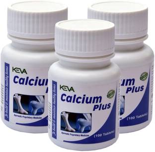 KEVA Calcium Plus Tablets -300 (Tab) Helps to maintain the strong and healthy bones
