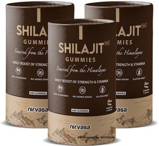 Nirvasa Original Shilajit Plus Gummies To Improve Strength Stamina & Endurance