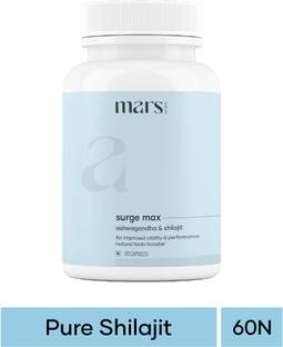 mars by GHC Himalayan Shilajit Capsules with Ashwagandha for Immunity, Strength & Stamina