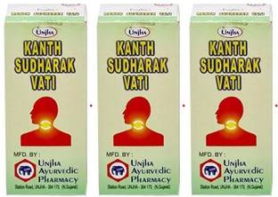 Unjha Kanth Sudharak Vati (3 Packs, 10g Each)