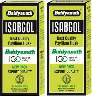 बैद्यनाथ Isabgol - Psyllium Husk Powder - 200gm (Pack of 2) Effective Constipation Relief