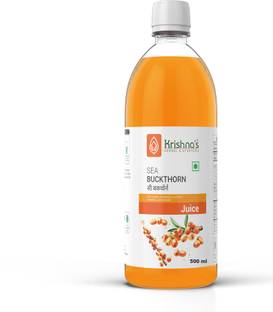 Krishna's Herbal & Ayurveda Sea Buckthorn Juice Rich Source of Omega 3, 6, 9 & 7 Powerful Antioxidant