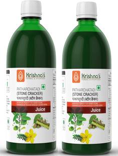 Krishna's Herbal & Ayurveda Patharchatadi (Stonecracker) Juice | 500 ml Each