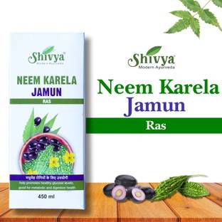 Shivya Ayurveda Neem Karela Jamun Ras 450ml – Natural & Herbal Health & Wellness Tonic