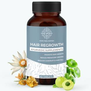 Mystic pure ayurveda Hair Regrowth Tablets | Control Hair Fall | Promote Hair Growth