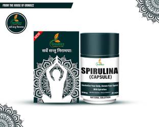 grinbizz Spirulina Capsule For Good Health/Weight Management & Helps In Healthy Heart