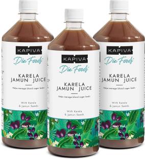 Kapiva Karela Jamun Juice 1L | Natural Juice made from Fresh Karela & Jamun Seeds