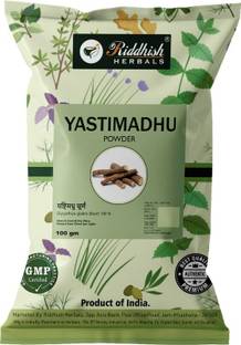 Riddhish HERBALS yastimadhu powder (Licorice) | Mulethi | Jethimadh | Pack of 3 | Each of 100gm