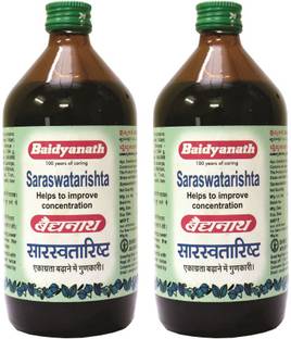 Baidyanath Saraswatarishta 450ml (Pack of 2) Sarsawatarishta
