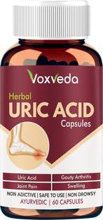voxveda Uric Acid Capsules | Herbal Joint Support Supplement | Uric Acid for Pain Relief