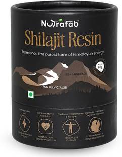 Nutrafab Pure Himalayan Shilajit Resin 20g | Natural Energy Booster for Men & Women
