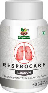 Divya Shri Resprocare Ayurvedic Capsules, Herbal Relief for Asthma & Cough
