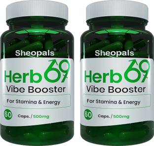 Sheopals Herb69 Capsules With Ashwagandha To Help Improve Energy, Stamina & Strength