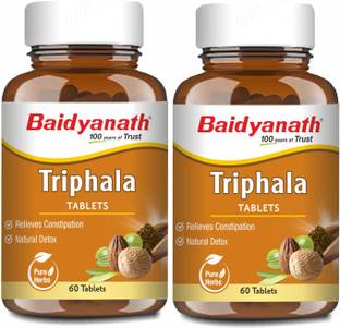 Baidyanath Triphala Tablets- An Ayurvedic Formulation | Helpful in Relieves Constipation, Acts as Natural Detoxifier | Good for Eyes and Effective in Weight Loss | 120 TB