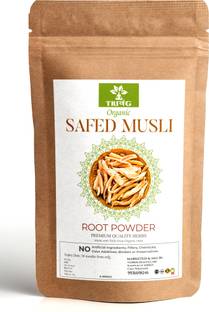 Trivang Organic 200gm Safed Musli Powder | Ayurvedic Support for Vitality |No Additives