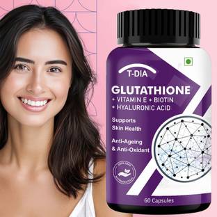 T-DIA Glutathione Capsules For Skin Brightening, Reduces Pigmentation Hair Nourishment