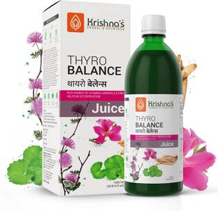 Krishna's Herbal & Ayurveda Natural Thyroid Care Juice | Rich Source of Vitamins, Minerals & Fiber
