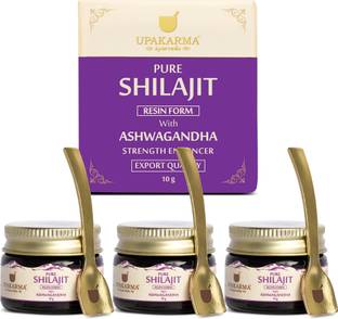 UPAKARMA Pure Shilajit Resin with Ashwagandha to Boost Performance, Power, and Stamina