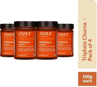 JIVA Triphala Churna - Improves Bowel Movement & Indigestion, Constipation and Digestive Disorders - Pack of 4