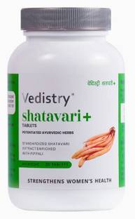 Vedistry Shatavari + | With Piperine For Better Absorption | Balance Female Hormones