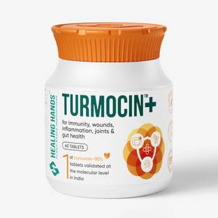 Healing Hands Turmocin Plus Tablets with Curcumin 95% | Immunity, Joint Health, Wound Healing