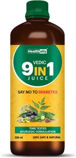 Health Ally Ayurvedic 9 in 1 Diabetes Control Juice,Manage Good Metabolism & Natural Insulin