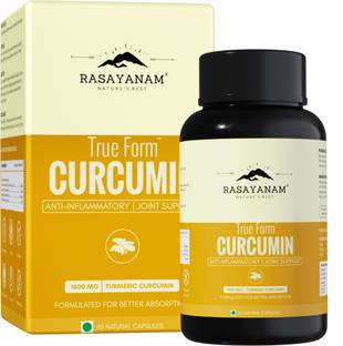 Rasayanam Curcumin+ 1500mg | Extra Pure Nanocurcumin with Bioperine | Turmeric & Black pepper extract | Natural Antioxidant