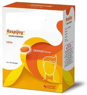 RESPIJOY Lozenges Quick Relief from Sore Itchy Scratchy Throat Orange Tablets (10 x 10)