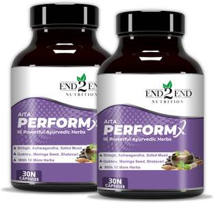 End2End Nutrition PerformX - Original Himalayan Shilajit with Safed Musli for Strength & Stamina