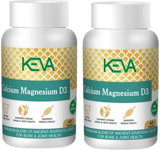 KEVA Calcium Magnesium D3 Tablets for Support Bones & Joint Health (Pack Of 2)