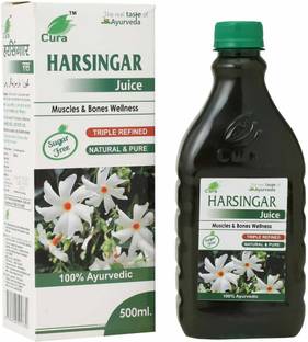 Cura Night Jasmine Parijat Harsingar Leaf Juice - 500 ml