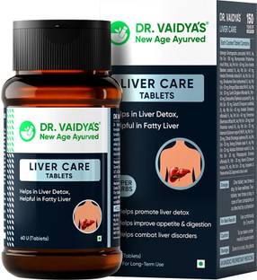DR. VAIDYA'S Liver Care Tablets - For Daily Liver Detox & Helps with Fatty Liver | Ayurvedic