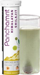 Panchamrit Himalayan Shilajit Effervescent with Ayurvedic Herbs |Boosts Stamina|15 Tablets
