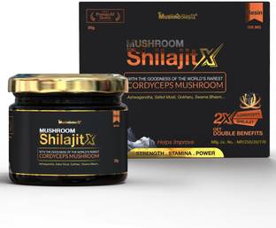 mushroomex ShilajitX Cordyceps Mushroom Gold Shilajit Resin | Helps Boost Immunity 2X