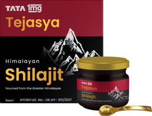 TATA 1mg Tejasya Shilajit Resin,Helps in Boosting Stamina & Energy