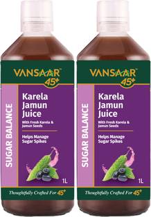 VANSAAR 45+ Karela Jamun Diabetes Care Juice | Control Blood Sugar Naturally | Ayurvedic