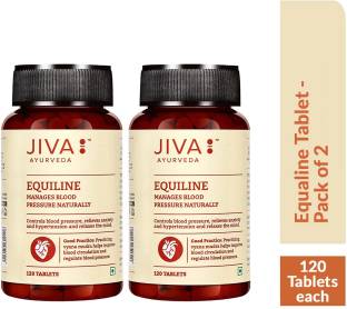 JIVA Equiline Tablets - Manages Blood Pressure Naturally - 120 Tablets Each - Pack of 2