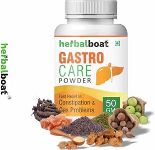 herbalboat Gastro Care, 50GM-Churna, Constipation/Gas related/,Piles/Babasir, Fast Result