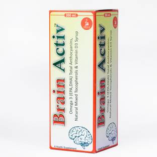 Brain Activ Omega 3 I EPA,DHA I Total Anthocyanins I Vitamin D3 Syrup I 200ml